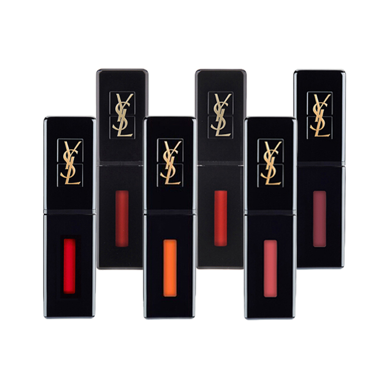 [元气奶油橘]SAINT LAURENT PARIS YSL 圣罗兰 黑管唇釉 #408 5.5ml 遮瑕;减淡唇纹