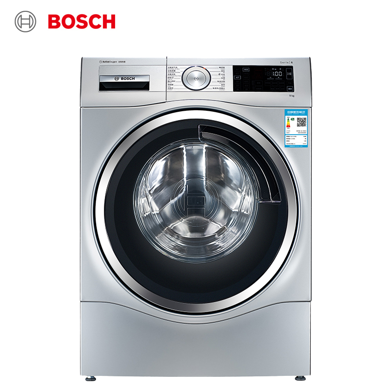 Bosch/博世 WGC344B80W 9公斤变频家用 活氧除菌滚筒洗衣机全自动高清大图