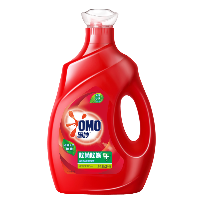 [16.8斤+礼包]奥妙(OMO) 除菌除螨洗衣液 3kg*2+1kg*2+400g+衣物洗护赠品礼包[联合利华]高清大图