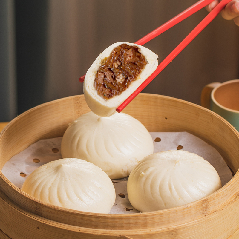 同庆楼包子牛肉粉丝包480g*3袋早餐包灌汤速食速冻面点早茶点心包