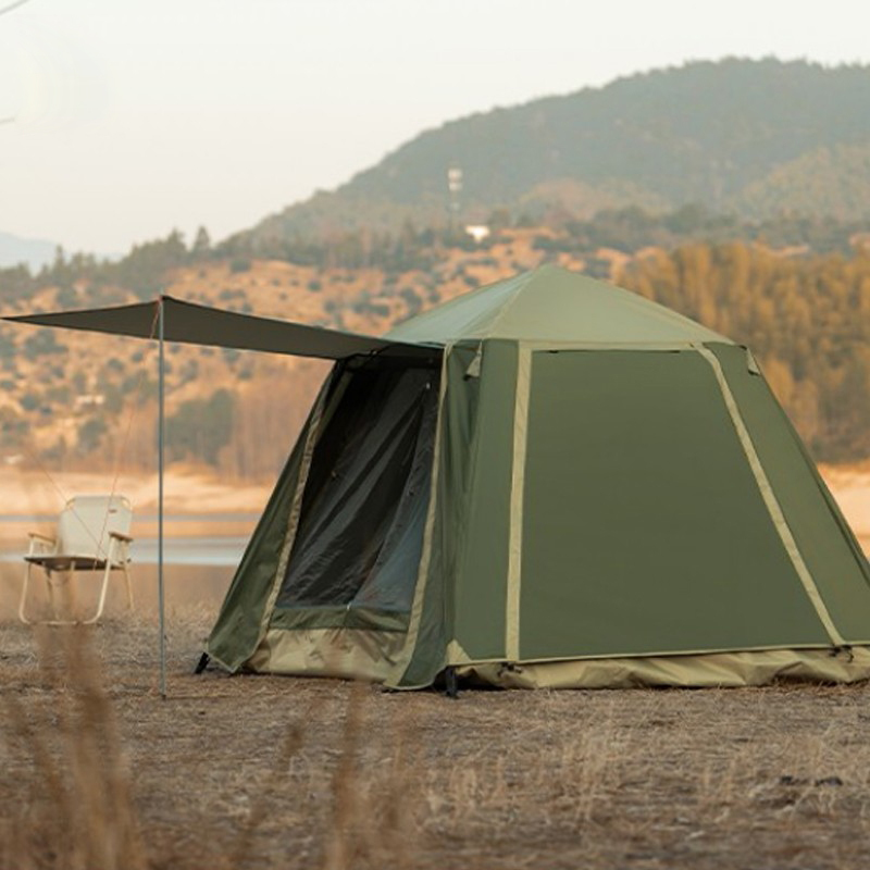 北山狼 户外全自动帐篷 野外露营加大加宽防晒3-4人帐篷 双层加厚防