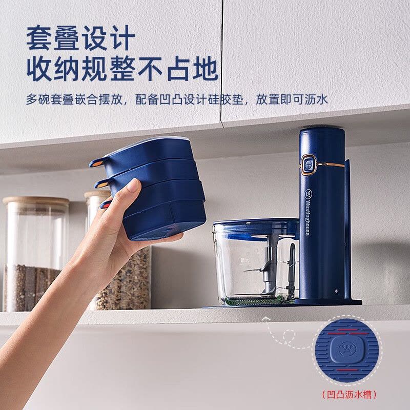 西屋WESTINGHOUSE商用绞肉切片切肉机高效商用大功率智能便捷操作设计西屋(WESTINGHOUSE)绞肉佐料机W图片