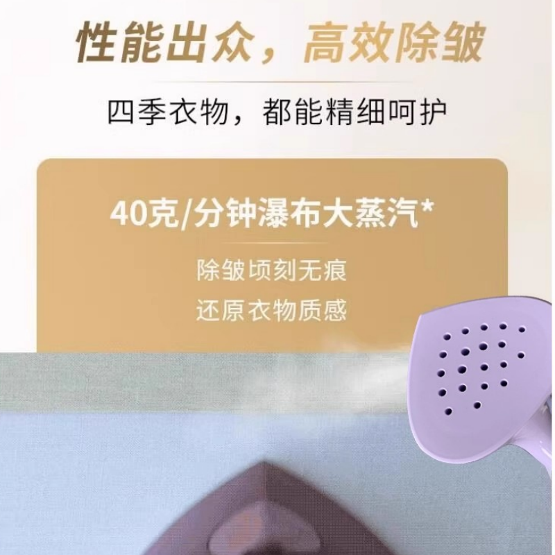 飞利浦(PHILIPS)立式挂烫机 家用双杆手持熨烫机蒸汽电熨斗大功率大水箱 STE3160/30紫兰色高清大图