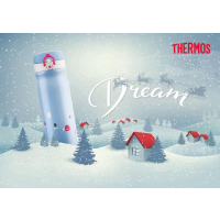 THERMOS膳魔师蓝色雾森系列不锈钢500ml 保温杯TCMB-550 BL (BF)