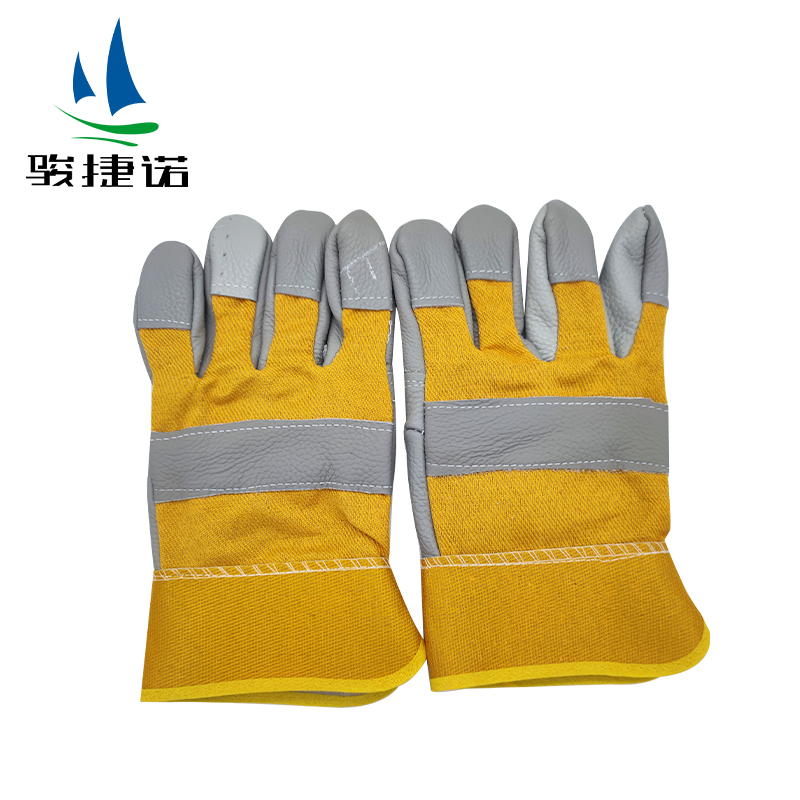 骏捷诺花皮手套黄色/双高清大图