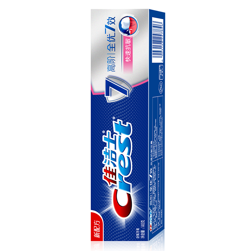 佳洁士(Crest) 全优7效 快速抗敏 140g 牙膏 (计价单位:支)