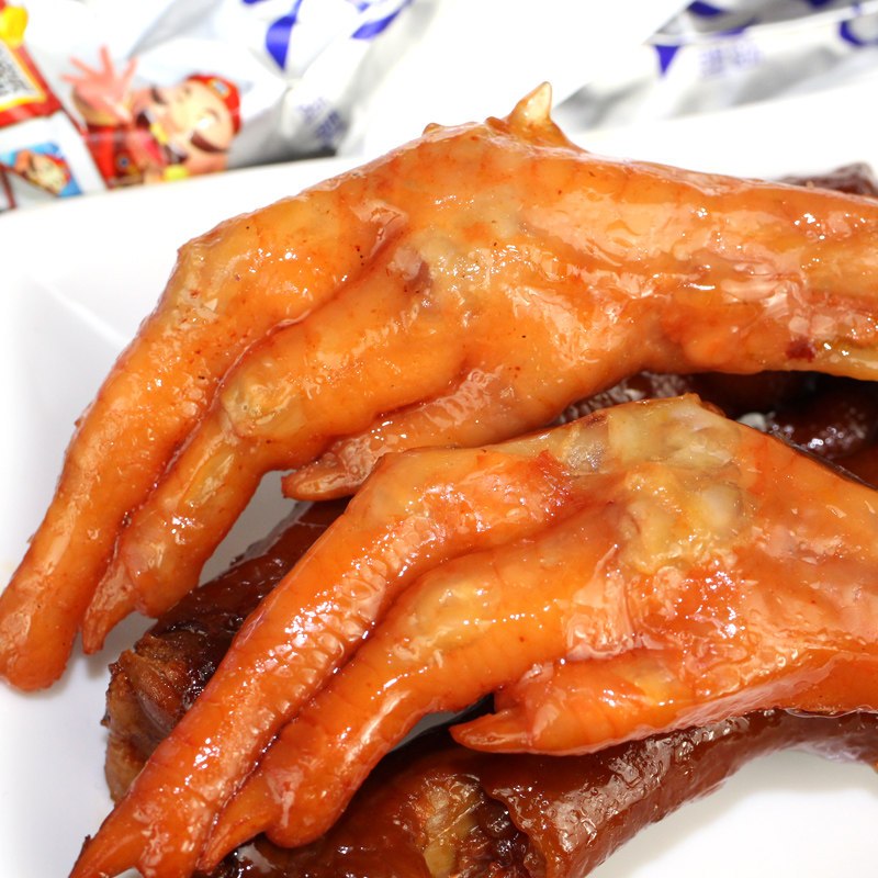 尹家沟帮子熟食 香辣鸡爪25g*10袋 卤味凤爪肉类零食小吃 中华老字号