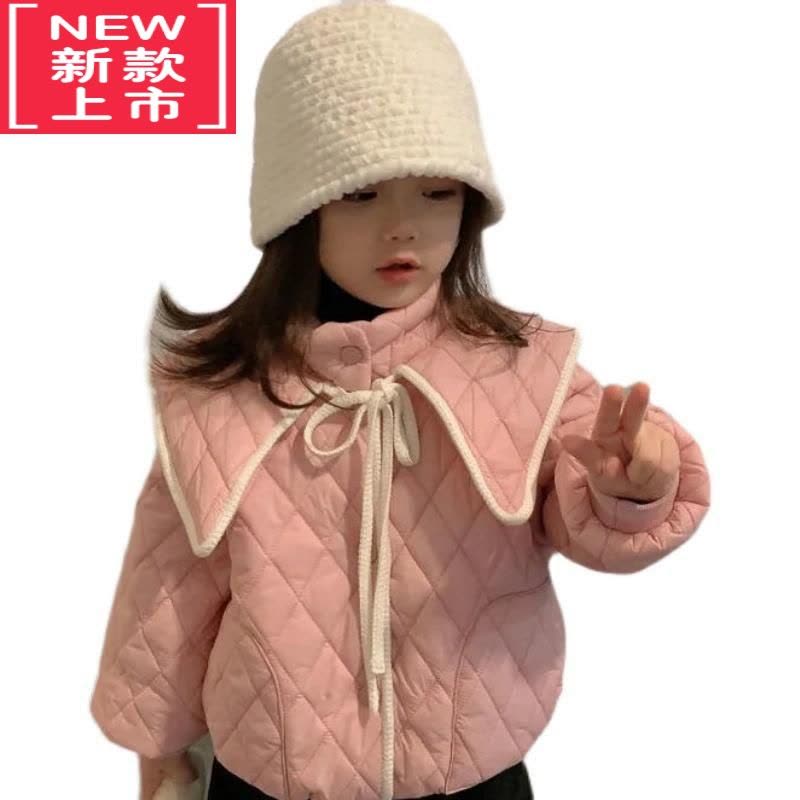 可莉允女童秋冬棉服2021新款儿童冬装轻薄羽绒棉衣女宝宝中小童洋气童装图片