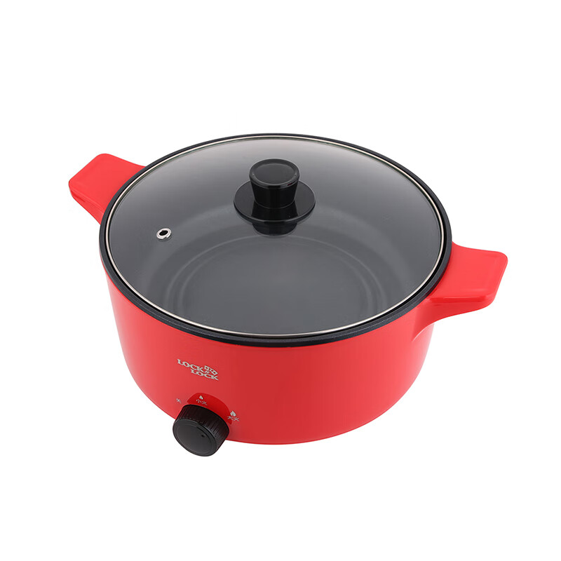 乐扣/小家电多功能电火锅红色1000W高清大图