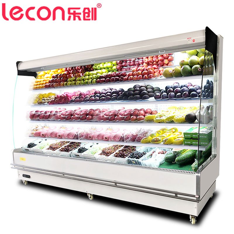 乐创电器旗舰店(lecon)LCFMG08 风幕柜 4.0米风冷展示柜冰柜超市保鲜柜商场水果蔬菜冷藏柜