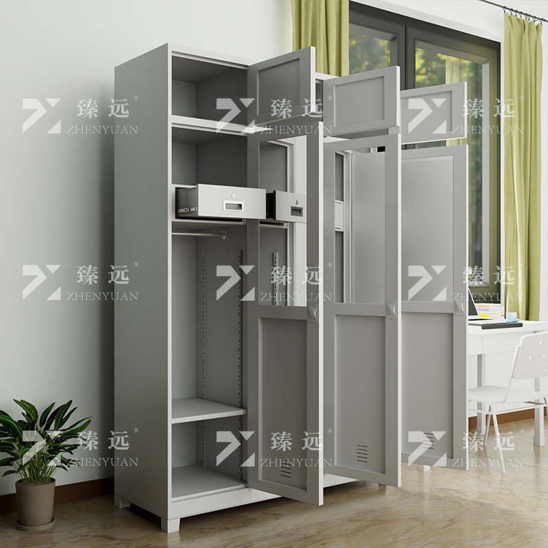 臻远 ZY4041806三门更衣柜宿舍物品柜铁皮更衣柜高清大图