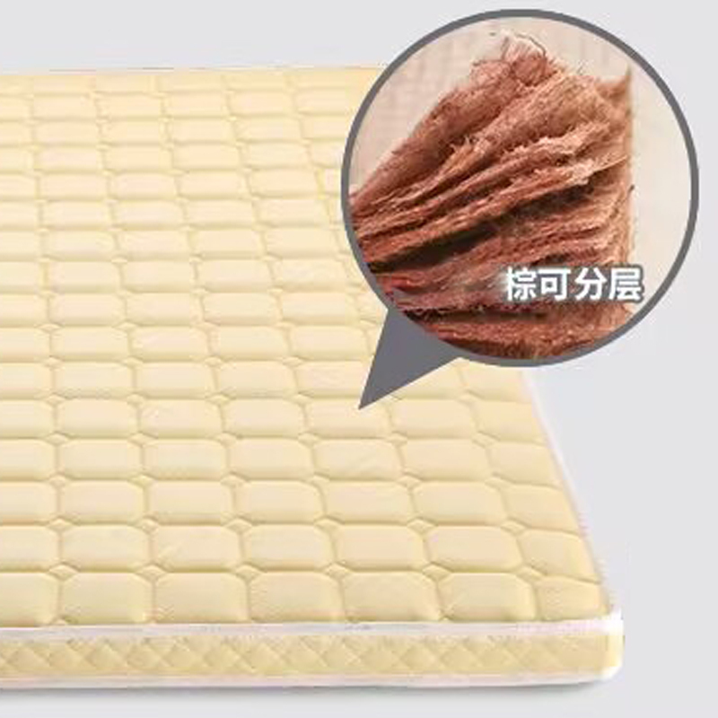 豪利特椰棕床垫家用棕垫D6cm高密度款(织锦面料+高密度0胶水天然椰棕)900mm*2000mm