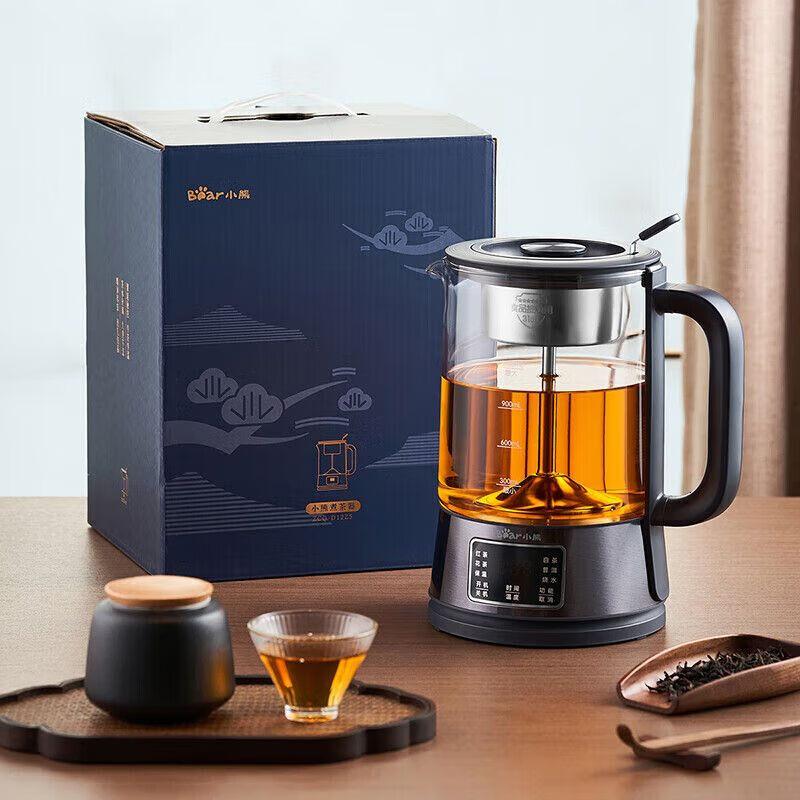 小熊(Bear)养生壶1.2L大容量煮茶器煮茶壶316L不锈钢喷淋蒸茶壶泡茶壶煮茶烧水一体ZCQ-D12Z5