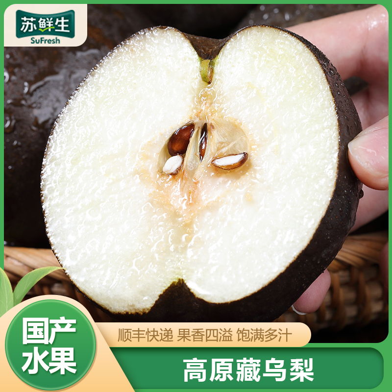 [苏鲜生]高原藏乌梨 净重2.7斤 时令黑梨非东北冻梨现摘大果无添加天然整箱