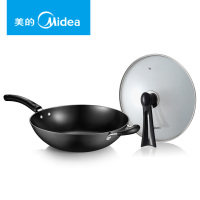 Midea/美的 CZ32B4 铸铁炒锅铁锅不锈锅电磁炉煤气灶通用炊具家用