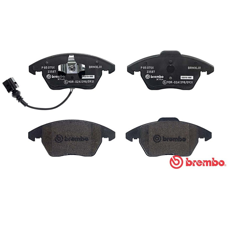 布雷博(brembo)前片.高性能P85075X适配标志/高尔夫6/速腾/迈腾/大众CC/波罗/途安/尚酷3/明锐/奥迪