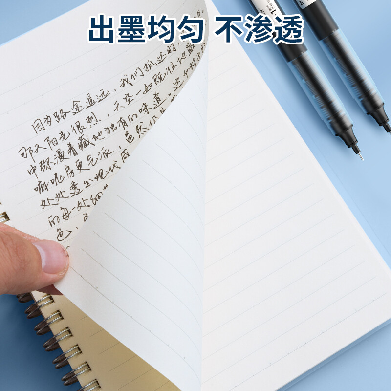 晨光(M&G)拔盖直液式笔作业神器ARPM2001黑0.5高清大图