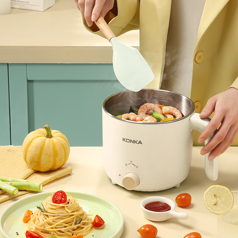 康佳(KONKA)KZG-15YX301 电煮锅1.5L迷你电锅不粘锅高清大图
