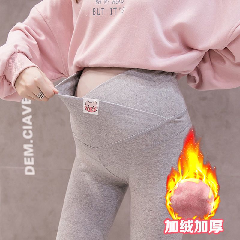 孕妇裤冬季外穿加绒孕妇裤子秋冬外穿潮妈孕妇打底裤秋冬款孕妇装莎丞