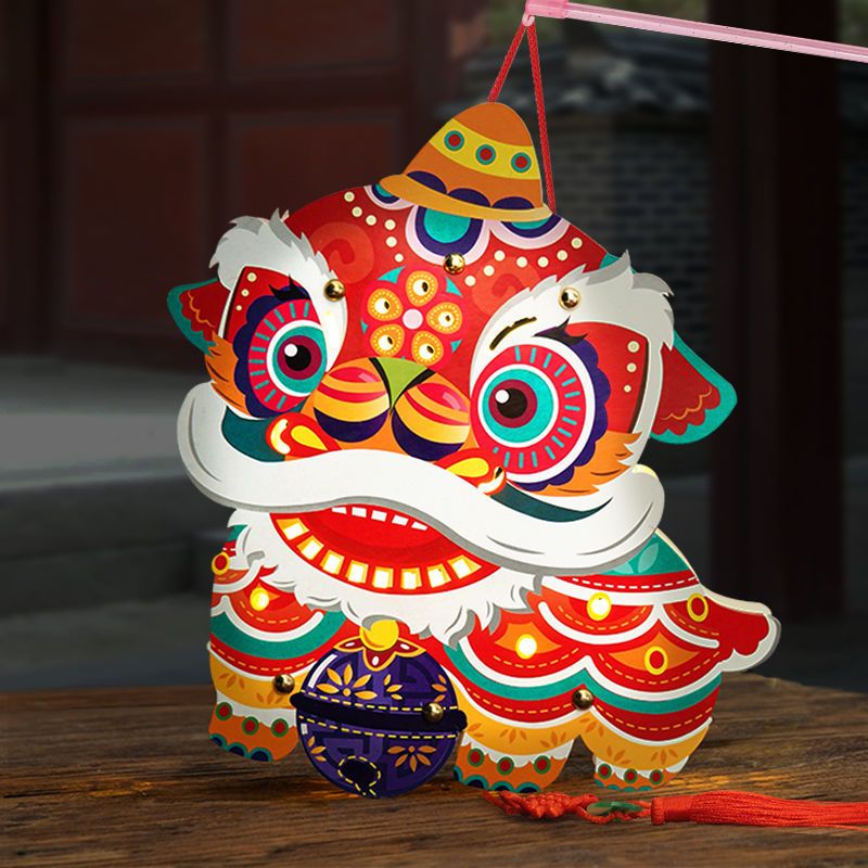 灯笼中秋节灯笼手工制作diy材料包自制幼儿园儿童手提小兔子玉兔花灯