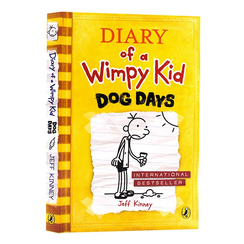 [正版]进口英文原版 Diary of a Kid 4小屁孩日记第四本 Dog Days 小学生文学作品 Jeff K
