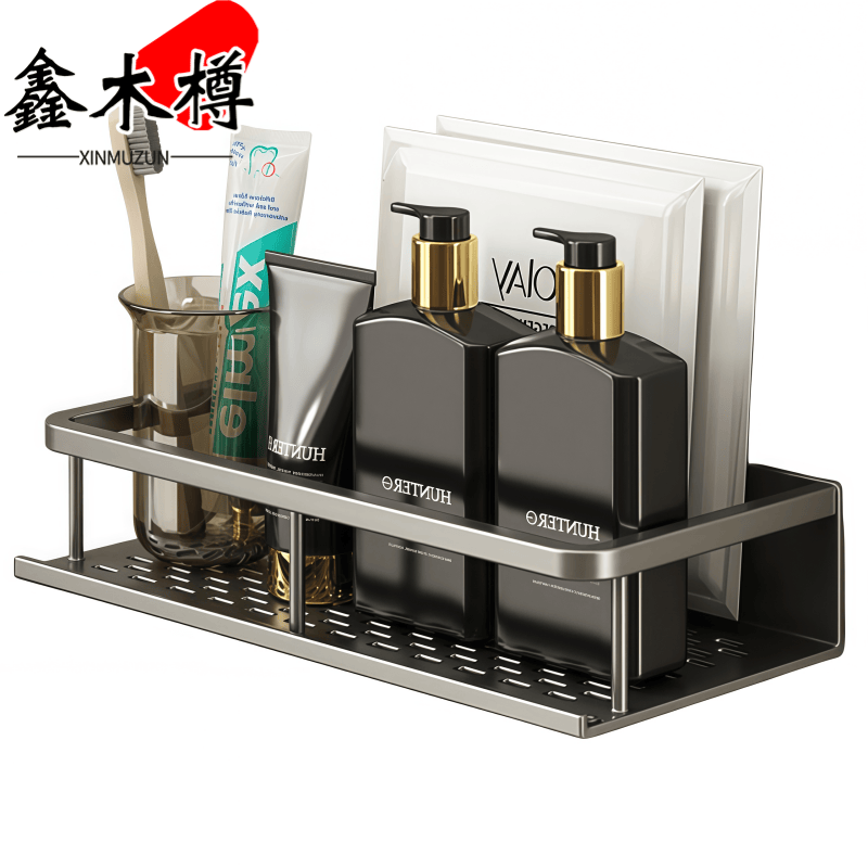 鑫木樽浴室置物架40*12*4cm个高清大图