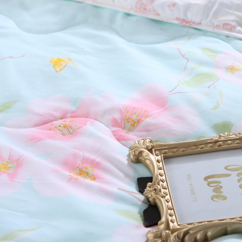 春夏全棉空调被单/双人床品田园风花香四溢夏凉被_806高清大图