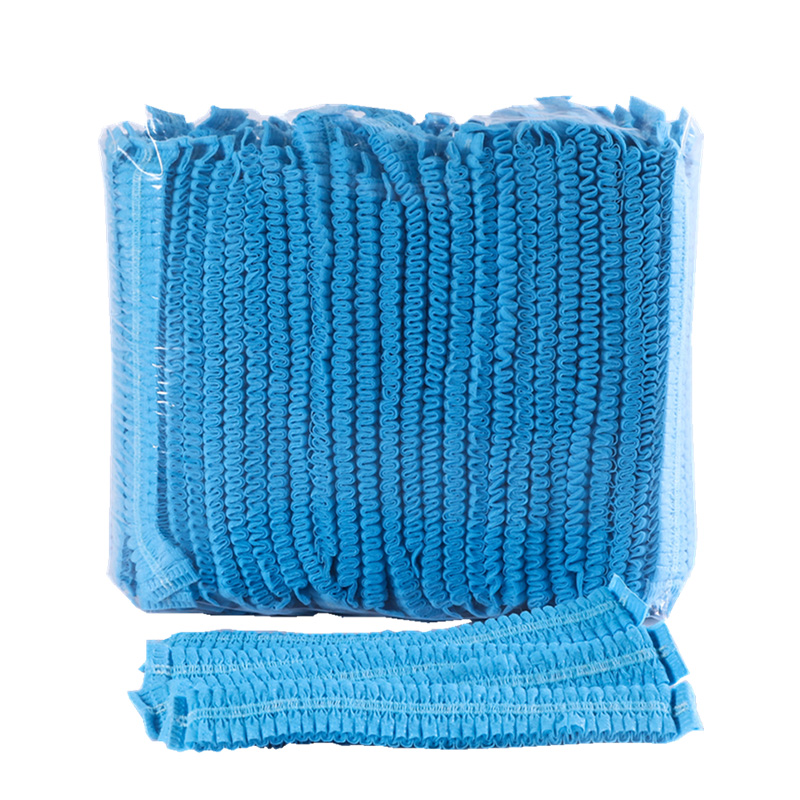 邦能之星一次性头套帽子工作帽无纺布条形帽车间厨房餐饮防尘透气网帽(100个/包)