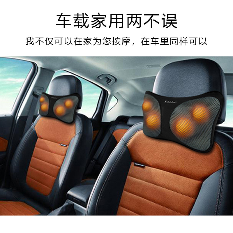 凯仕乐(KASRROW) 按摩枕 KSR-100S 颈椎正反揉捏 车载家用 腰腿热敷 按摩靠枕