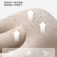 城市波浪充气枕头便携旅行户外空气枕气垫家用护腰u型枕午睡靠枕