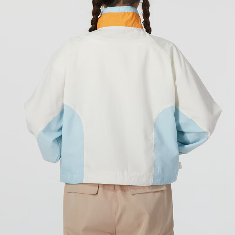 彪马(PUMA)外套女装新款时尚抽绳领口休闲运动上衣撞色拼接夹克626047-87 ZP高清大图