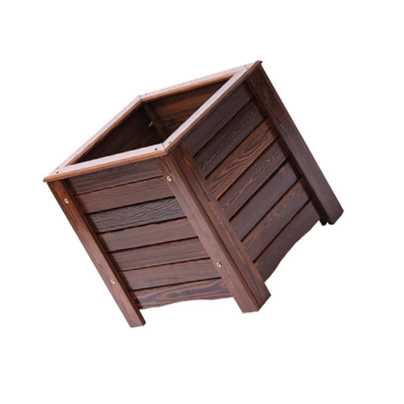 安虎 户外防腐木花箱 60*60*80cm 个高清大图