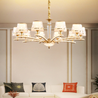 雷士照明[莫妮卡]欧式轻奢仿水晶玻璃吊灯客厅灯现代简约家用餐厅灯具灯饰