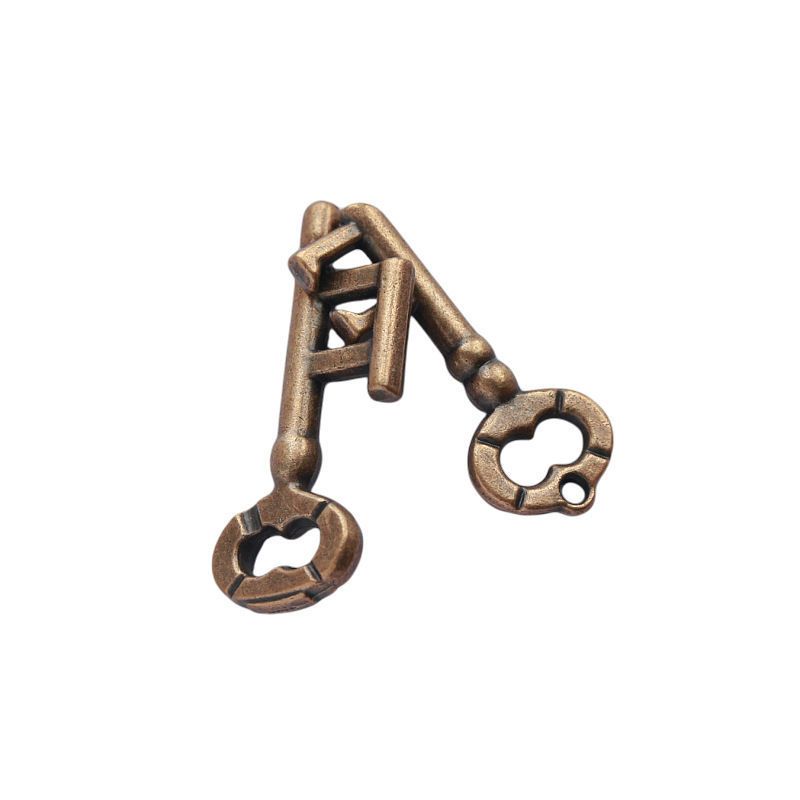 魔puzzle金锁益智玩具高难度智力扣解锁解环解密孔明锁鲁班锁全套钥匙