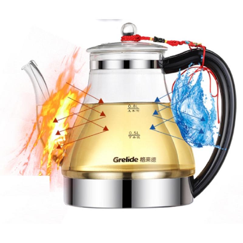 格来德（Grelide）自动上水电热水壶玻璃茶具保温煮茶器 WKF-308ET3 电热水壶宁选