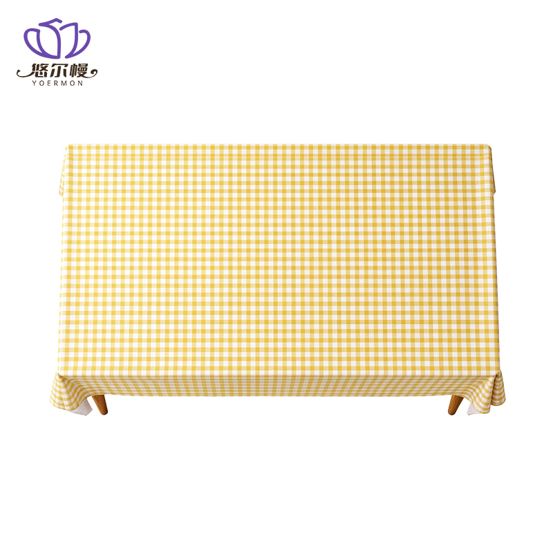 悠尔幔 桌布 格子 120*120cm 张高清大图