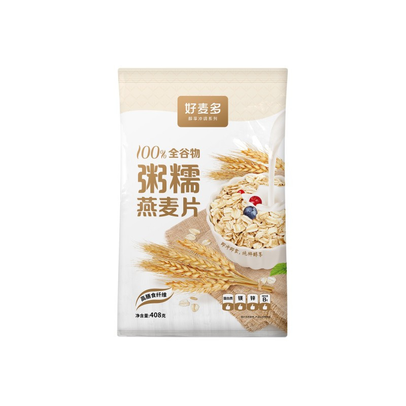 好麦多粥糯燕麦片 408g* 2袋