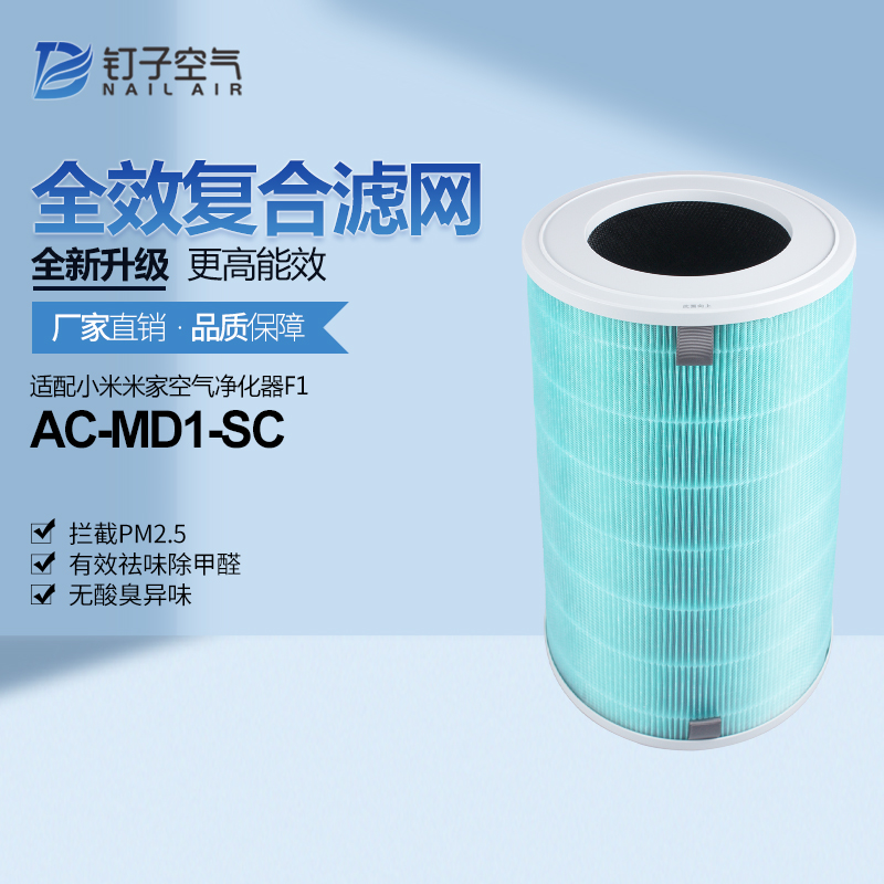 适配小米/米家F1空气净化器AC-MD1-SC家用复合滤网除霾除醛过滤芯