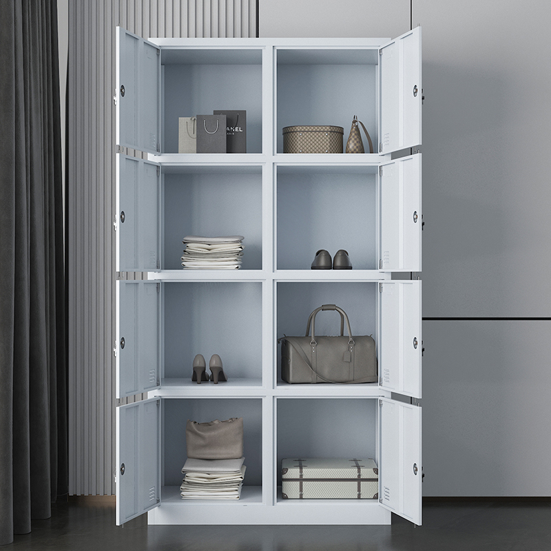 臻远铁皮柜健身房存包柜员工柜储物柜8门更衣柜