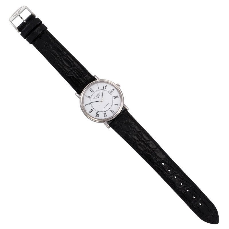 浪琴(Longines)手表 瑰丽系列 自动机械 正装 真皮皮革 商务男士手表 休闲 男表L4.921.4.11.2
