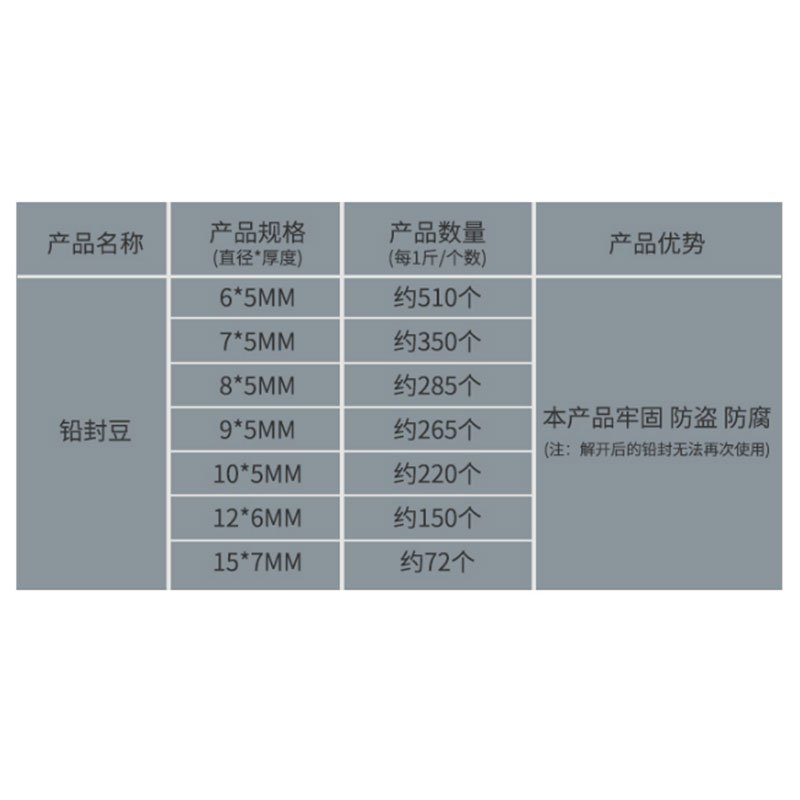 铅封球(5斤起售)