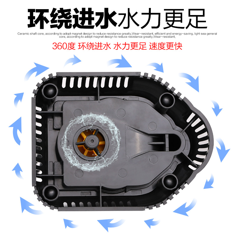 鱼缸底吸泵水族箱抽水泵吸鱼便低水位水泵底吸水泵潜水泵换水高清大图