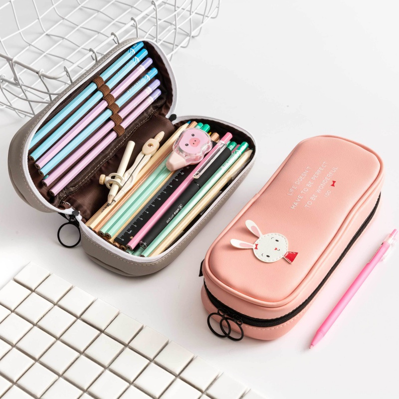 大容量多功能笔袋韩版简约男生女生文具盒初中学生小学生铅笔盒 多