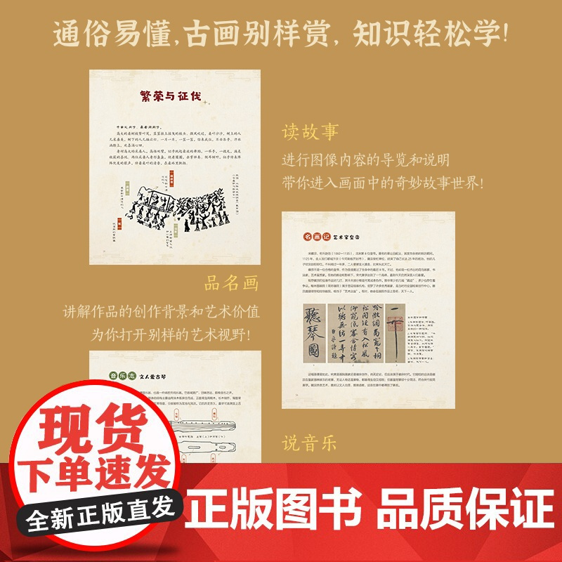 画中有音乐 中国古画中的音乐世界 中国古典音乐科普读物图解中国名画知识艺术历史音乐文化解读 人民邮电出版社
