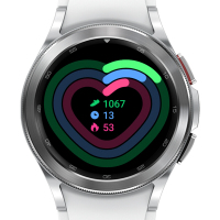 三星 SAMSUNG Galaxy Watch4 Classic 智能手表 Wear OS系统 蓝牙通话 42mm 雪川银
