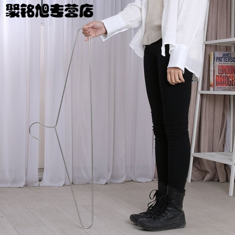 大衣架晒被子床单不锈钢大号一架多用多功能衣架家庭晾晒实心晾床单被单浴巾架多款多色生活日用洗晒用品衣架