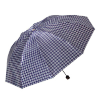 天堂 359D 高密聚酯色丁格三折商务伞晴雨伞