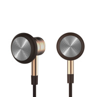 1MORE/万魔金澈平头塞入耳式有线耳机EO320 重低音 手机通用线控带麦三频均衡 升级版 金色