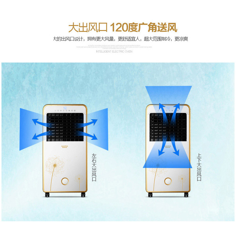 澳柯玛(AUCMA)空调扇LRG5-MD09(Y)遥控定时 冷暖两用 加湿净化 冷风扇电风扇空调伴侣