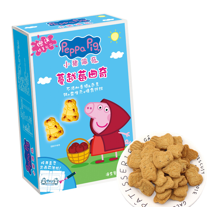 小猪佩奇蔓越莓曲奇盒装120g